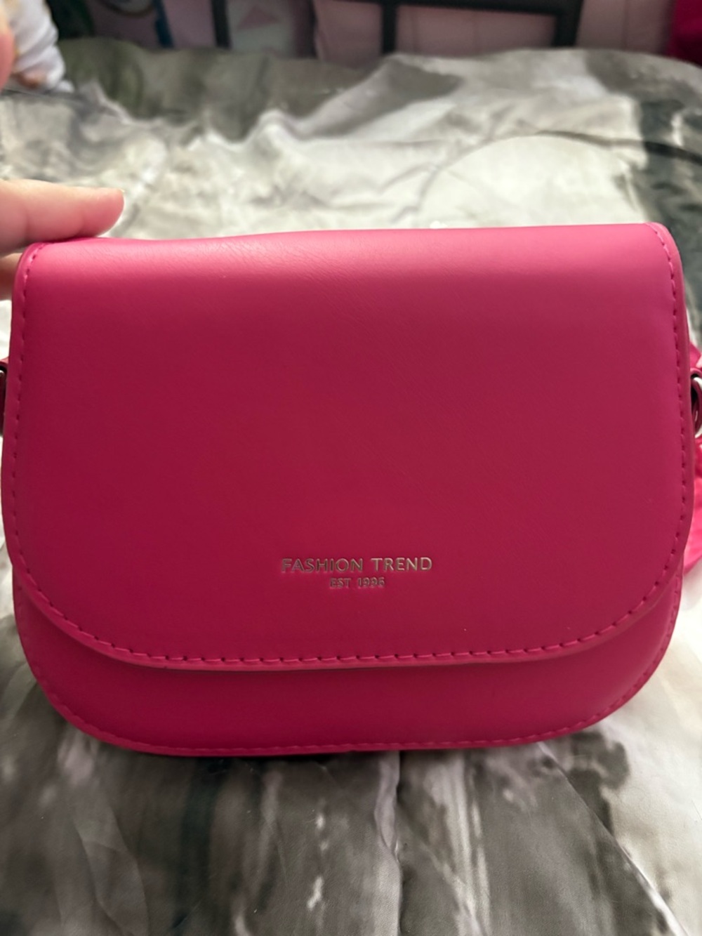 Hot Pink Crossbody Bag - Picture 4 of 6